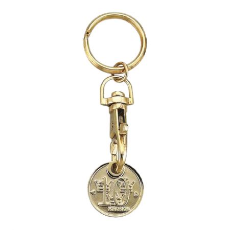 Werbe-Trolley-Token-Münzen - Schlüsselringe für Einkaufswagen-Token