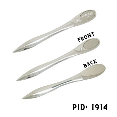 Letter Opener with a Rhinestone - Metal Letter Knife