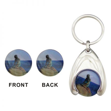 Offsettrykk Ønskeben Myntvogn Nøkkelring