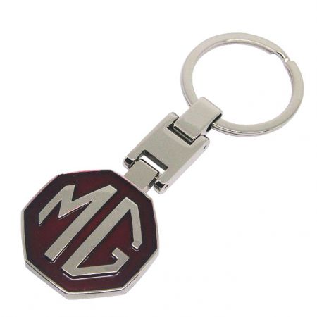 Porte-clés avec logo d'emblème de voiture MG - Porte-clés avec logo d'emblème de voiture MG