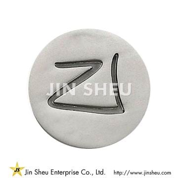 personalized zinc alloy caddy coin