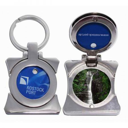 coin keyring for trolley - Open Design Coin Holder