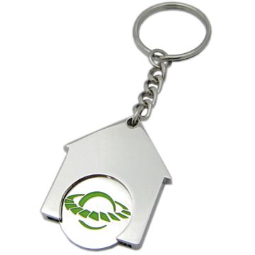 Husformet vognmyntnøkkelring