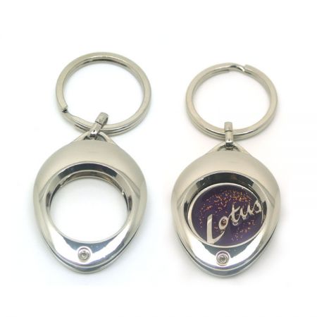 Schlüsselanhänger für Pfundmünzen - Einkaufswagen-Token