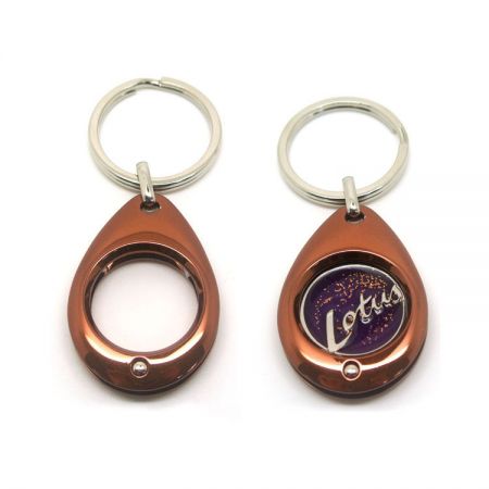 Herausforderungsmünze Schlüsselanhängerhalter - Einkaufswagenchip-Halter