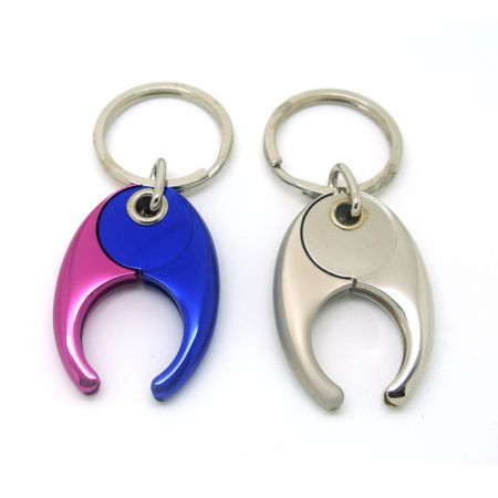 porte-clés pour jeton de caddie