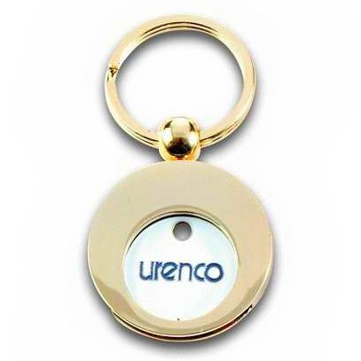 trolley token holder - keyring pound coin holder