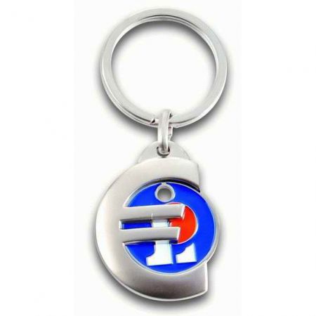 trolley coin keyring personalised