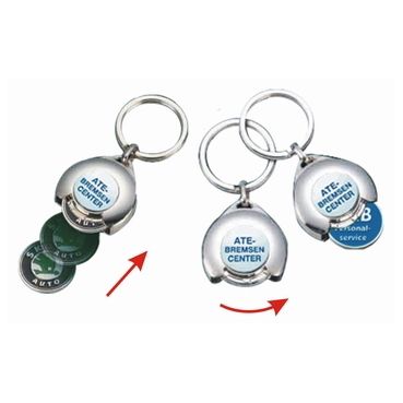 trolley coin keyring home bargains - Coin Key Holder