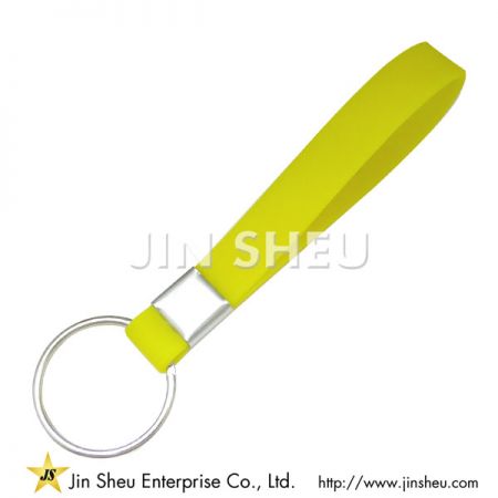 personalized silicone strap keychain