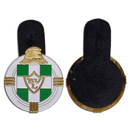 Porte-badge de police personnalisé en cuir Brigade