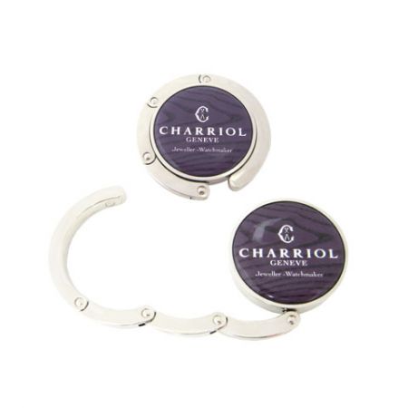 Ganchos de bolsa dobráveis com logotipos personalizados - Ganchos de bolsa dobráveis com logotipos personalizados