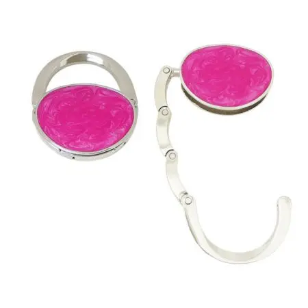 핑크색 접이식 가방 행거 (퍼스 모양) - 핑크색 접이식 가방 행거 (퍼스 모양)