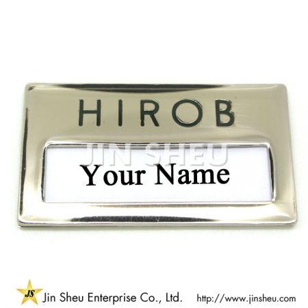 Kleine Metall Namensschilder