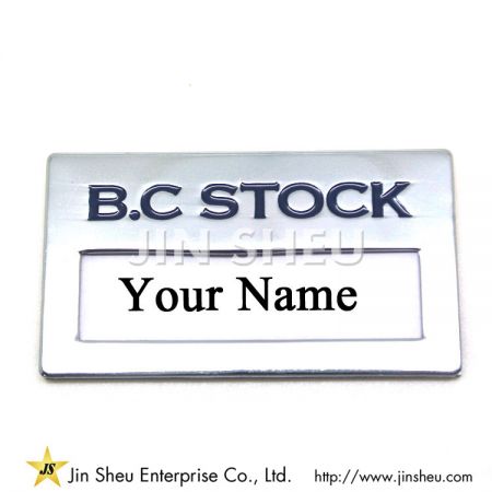 magnetic metal name badges