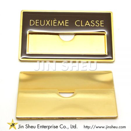 personlige metallnavneskilt