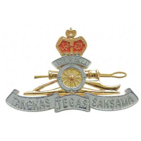 pewter military pin badge