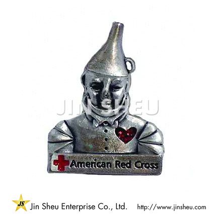 custom pewter pins for Red Cross