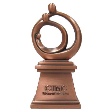 zink legering oscar trofee award schaal