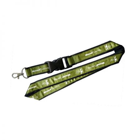 사틴 오버레이 이중 랜야드