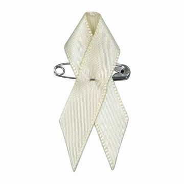 white awareness ribbon