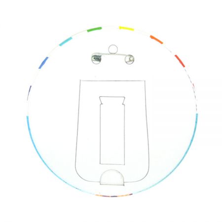 custom button badge display stand