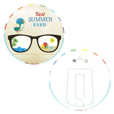 large sized button badge