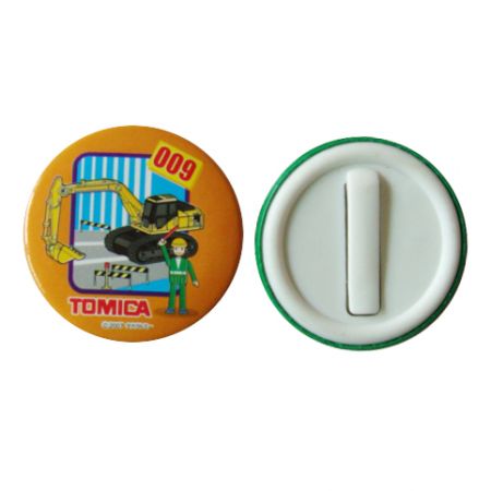 insigne de bouton en plastique en gros