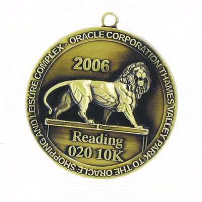Lion Graphic Zinc Alloy Medals