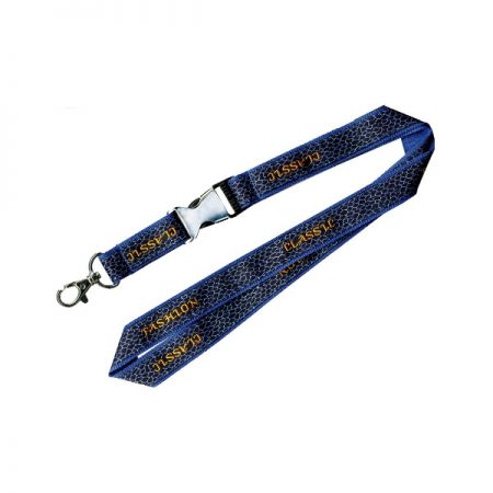 Customized Double Layer Lanyard with Woven - Customized Double Layer Lanyard with Woven