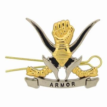 Metalowa odznaka na beret wojskowa - Metalowa odznaka na beret wojskowa