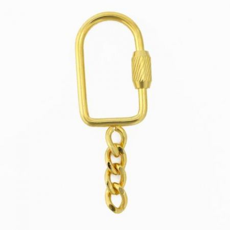 Split Key Ring with Chain - Bulk Key Chain Ring