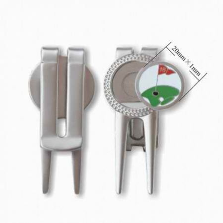 Metal Ball Marker Divot Tools - golf divot tools blank