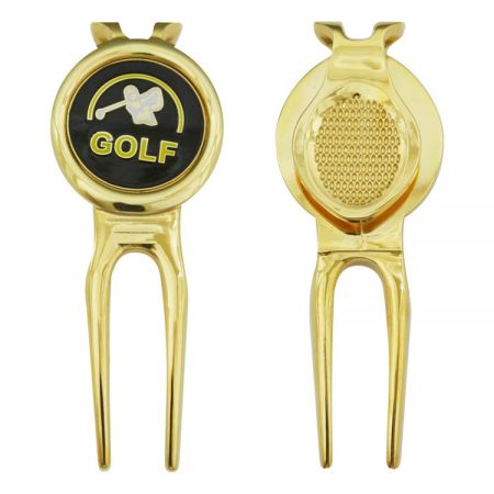 เครื่องซ่อมรอยหลุมกอล์ฟที่กำหนดเองและตัวชี้แบบลูกบอล