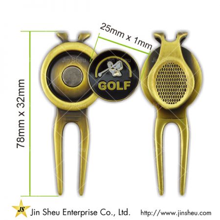 herramientas de reparación de golf personalizadas