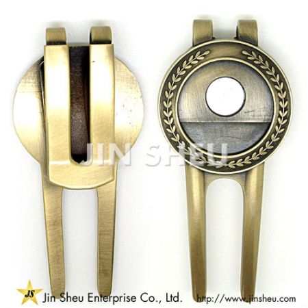 Divot Tool with Ball Markers - personalized divot tool and ball marker