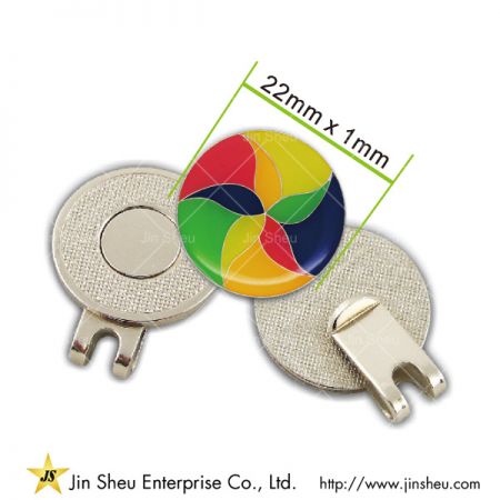 golf ball marker hat clip divot tool