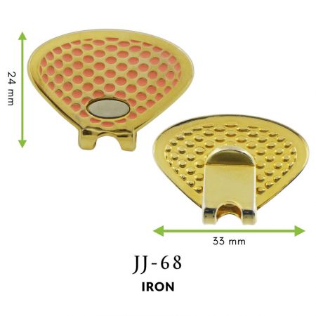 Golf Hat Clip in Sector Shape - Sector Shaped Golf Hat Clip