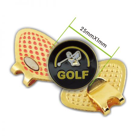 Individuelle Golfball-Marker-Hutclips