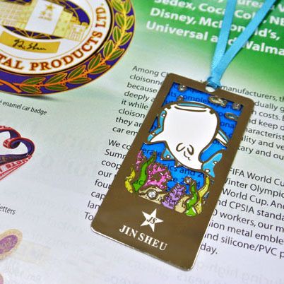 custom brass bookmark