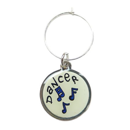 Personalized Metal Wine Charm - unique wine glass charms