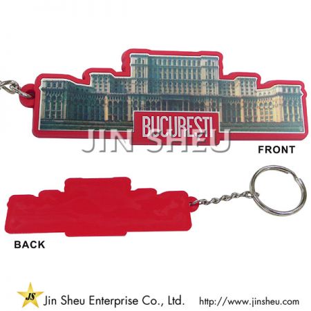 porte-clés en caoutchouc silicone personnalisé