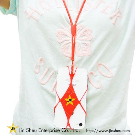 Силиконовый шейный ремешок для телефона