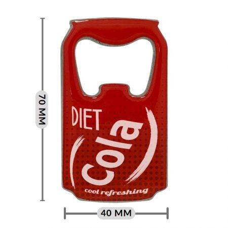 Abridor de garrafas em forma de lata com logotipo personalizado - Abridores de garrafas de metal de ferro