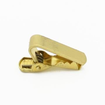Kurzclip #112-1 - personalisierte goldene Krawattenklammer