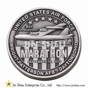 Monedas del Desafío del Maratón del Cuerpo de Marines