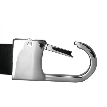 leather keychain open-design