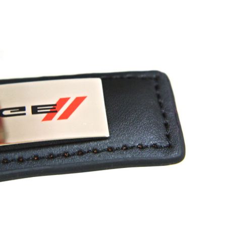 personalized leather keychain