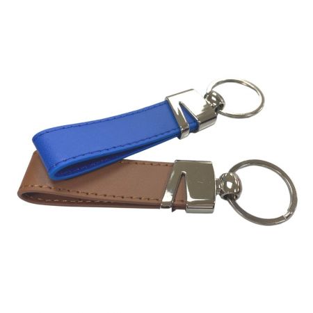 promotional leather car keychain