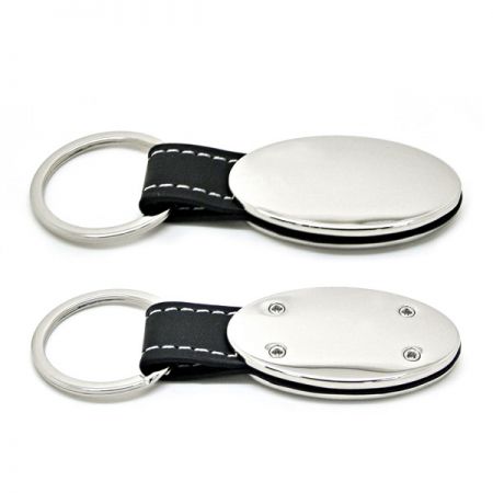 Blank Leather Keychains Wholesale - Personalized Leather Keyring